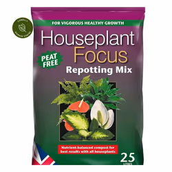 Growth Technology Houseplant Focus Repotting Mix Peat Free 25L