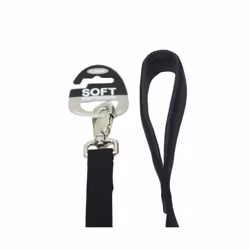 Rosewood Soft Protection Dog Collars & Leads - Lead, 3/4" x 40" - Black