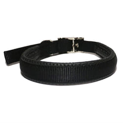 Rosewood Soft Protection Dog Collars & Leads - Collar, 5/8" x 16" - Black