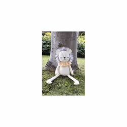 Mrs Sleepy Lion, Plush Interactive Dog Toy - Cream