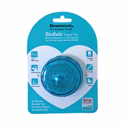 Rosewood Biosafe Puppy Dog Toys - Ball, Blue