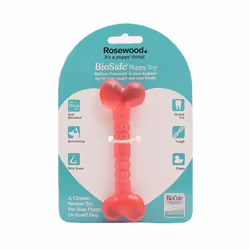Rosewood Biosafe Puppy Dog Toys - Bone, Pink