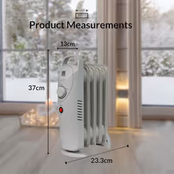 Oil Filled Electric Radiators - 5 Fin Oil Filled Radiator