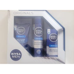 Nivea Originals PROTECT & CARE SET Face Wash Shaving Gel Moisturiser
