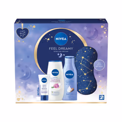 Feel Dreamy Skincare Regime Gift Set, Women's Gift Set Includes Shower Cream, Body Lotion, Night Cream, Lip Balm, and Eye Mas ...