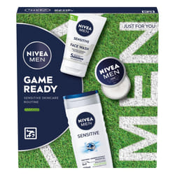 MEN Game Ready Gift Set (3 Products), Men's Skincare Gift Set with Shower Gel, Face Wash, and Moisturising Creme, Perfect as Christmas or Birthday