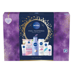 Feel Pampered Skincare Gift Set (6 Products), Women's Gift Set Includes Shower Cream, Anti-Perspirant, Body Lotion, Soothing Day Cream SPF15, Soft