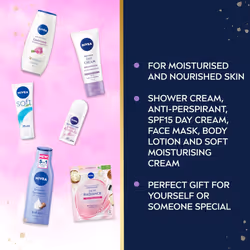 Feel Pampered Skincare Gift Set (6 Products), Women's Gift Set Includes Shower Cream, Anti-Perspirant, Body Lotion, Soothing Day Cream SPF15, Soft