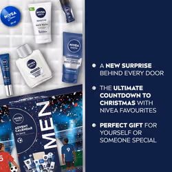 MEN Advent Calendar 2024 Gift Set (24 Pieces), Men Gift Set Includes Men's Moisturiser, Face Wash, Shower Gel, Post Shave Balm, Lip Balms,