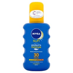 Nivea Sun Protect and Moisture Moisturising Sun Spray High SPF 30, 200 ml