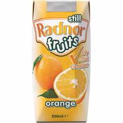 Radnor Fruits Orange Fruits Cartons - 24x200ml