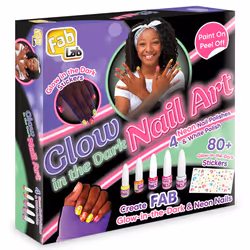 FabLab Glow in the Dark Nail Art