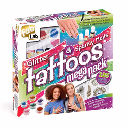 FabLab Glitter Tattoos & Sparkly Nails Mega Pack