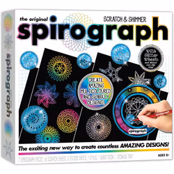 The Original Spirograph Scratch And Shimmer Set