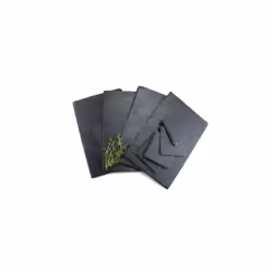 Slate Placemat & Coaster Set Black Rectangle Square 30x20cm 10x10cm Dining DÃ©cor