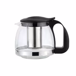 1100ml Stainless Steel Heat Resistant Glass Teapot Infuser Flower Tea Leaf Maker