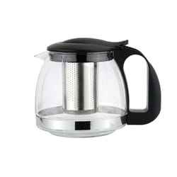 1100ml Stainless Steel Heat Resistant Glass Teapot Infuser Flower Tea Leaf Maker