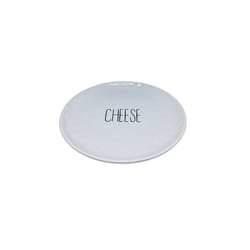 Dimples Cheese Plate 21cm Elegant Ceramic Dimple Effect and Cheese Debossed