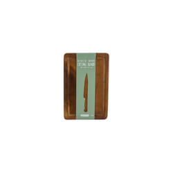 Acacia Cutting Board 30x20cm Oiled Natural Wood Durable for Chopping and Serving