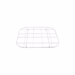 White Sink Protector Durable Coated Steel with Rubber Feet for Kitchen Sink Care