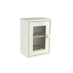 2 Tier 12 Eggs Wooden Chicken Egg Cabinet Holder Kitchen Cupboard Storage Rack