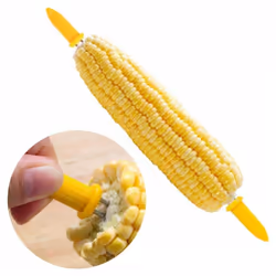 6 Stainless Steel Corn On The Cob Holders Sweetcorn Skewers BBQ Prongs