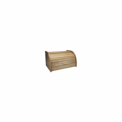 Wooden Bread Bin Roll Top Food Bread Home Kitchen Storage Rack Holder Beech Wood