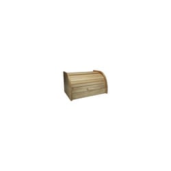 Wooden Bread Bin Roll Top Food Bread Home Kitchen Storage Rack Holder Beech Wood