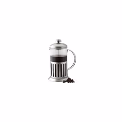 STAINLESS STEEL SHOCK PROOF GLASS COFFEE PLUNGER/MAKER
