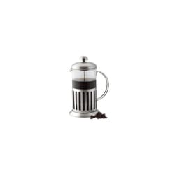 STAINLESS STEEL SHOCK PROOF GLASS COFFEE PLUNGER/MAKER