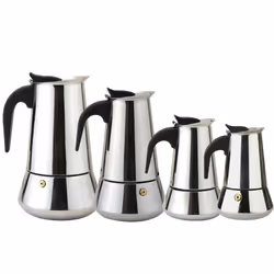 Apollo Stainless Steel Induction 6 Cup Coffee Maker