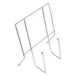 Chrome Recipe Book Cookbook Holder Tablet Stand Kitchen Rack Silver Metal Rest