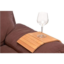 apollo THE HOUSEWARES BRAND 8512 Apollo Hevea Wood Flexible Sofa Tray