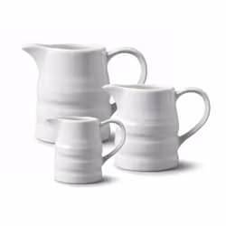 Churn Jug White Porcelain Milk Cream Jug - 0.25 Pint