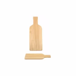 Rubberwood Bottle Shaped Serving Platter Board