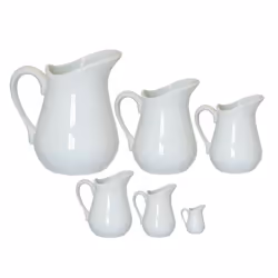 Porcelain White Milk Cream Sauce Jug Cream Gravy Custard Serving - 0.08L / 80ml - XSmall
