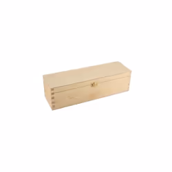 Pinewood Wine Box Hinged and Clasp