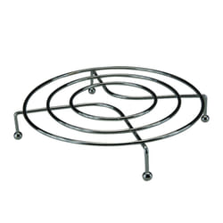 Round Chrome Heat Resistant Hot Saucepan Dish Pan Stand Trivet Worktop Protector