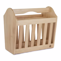 Wooden Magazine Rack Free Standing News Paper Mail Shelf Storage Holder Stand