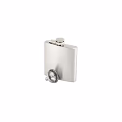 Stainless Steel Hip Flask 6oz Funnel