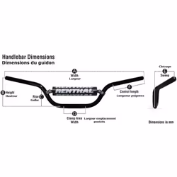 RENTHAL Twinwall 997 RC/Honda CRF/Kawasaki KX-KXF Handlebar - Additional view 2