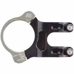 Renthal Apex 35 Bicycle Stem - Clamp: 35mm  L: 33mm  Steerer: 28.6mm  6  Black/Gold - STM117-BKAG