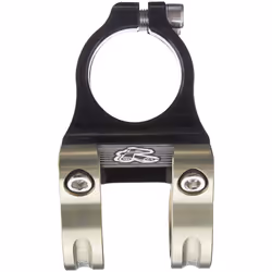Renthal Apex 35 Bicycle Stem - Clamp: 35mm  L: 33mm  Steerer: 28.6mm  6  Black/Gold - STM117-BKAG