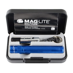 Maglite Solitaire Torch 1 X Aaa. Gift Boxed with Battery. Spare Bulb Included - Blue