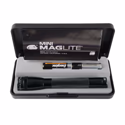 Mini Maglite Aa Torch - Gift Boxed Flashlight with Batteries - Black