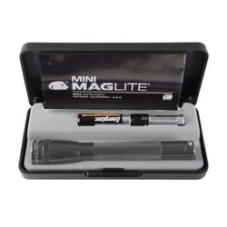Mini Maglite Aa Torch - Gift Boxed Flashlight with Batteries - Grey