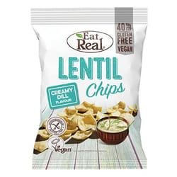 Eat Real Lentil Chips 40 g Creamy dill