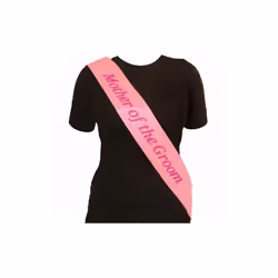 Mother of the Groom Pink Sash