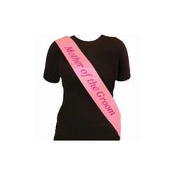 Mother of the Groom Pink Sash
