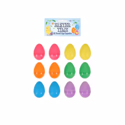 12 Colourful Fillable Plastic Surprise Easter Eggs - Fill With Easter Hunt Gifts And Chocolate